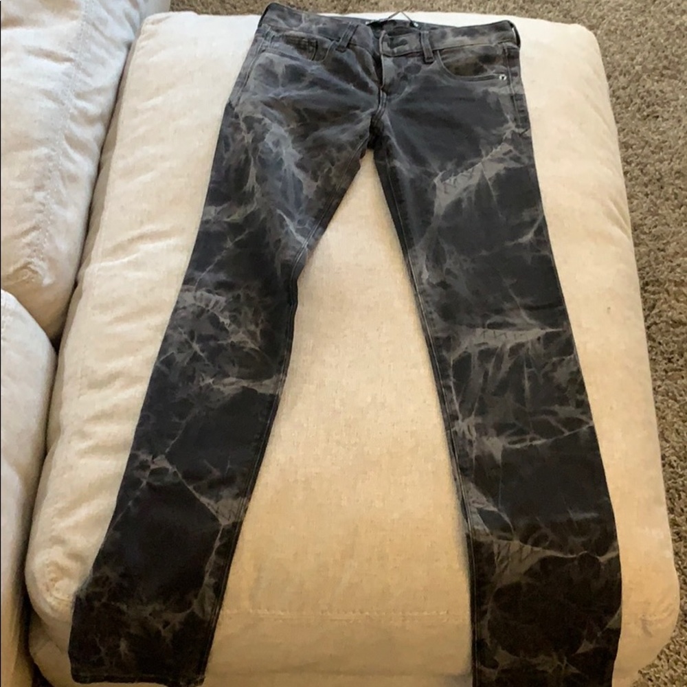 Express Black Grey Skinny Jeans